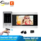 Умный дом Tuya 960P AHD WiFi видеодомофон клавиатураRFID карта смартфон приложение разблокировка Обнаружение движения домашняя система контроля доступа