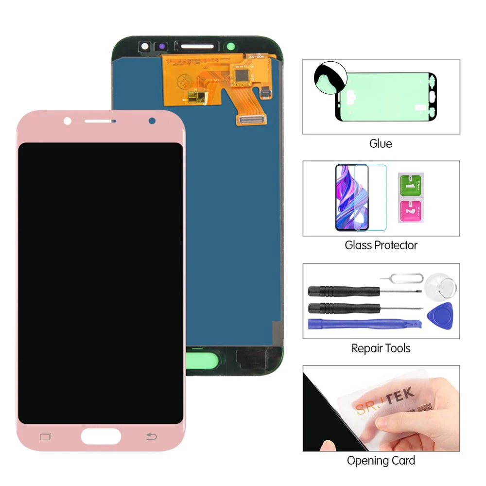 5," для SAMSUNG GALAXY J530 J530F J530FM SM-J530F J5 Pro ЖК-дисплей Панель модуль сенсорный экран дигитайзер сенсор в сборе - Цвет: Pink no Frame