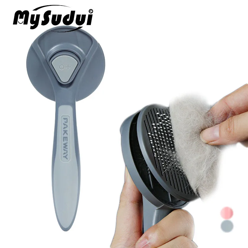 Самоочищающаяся расческа для кошек и собак щетка удаления шерсти домашних