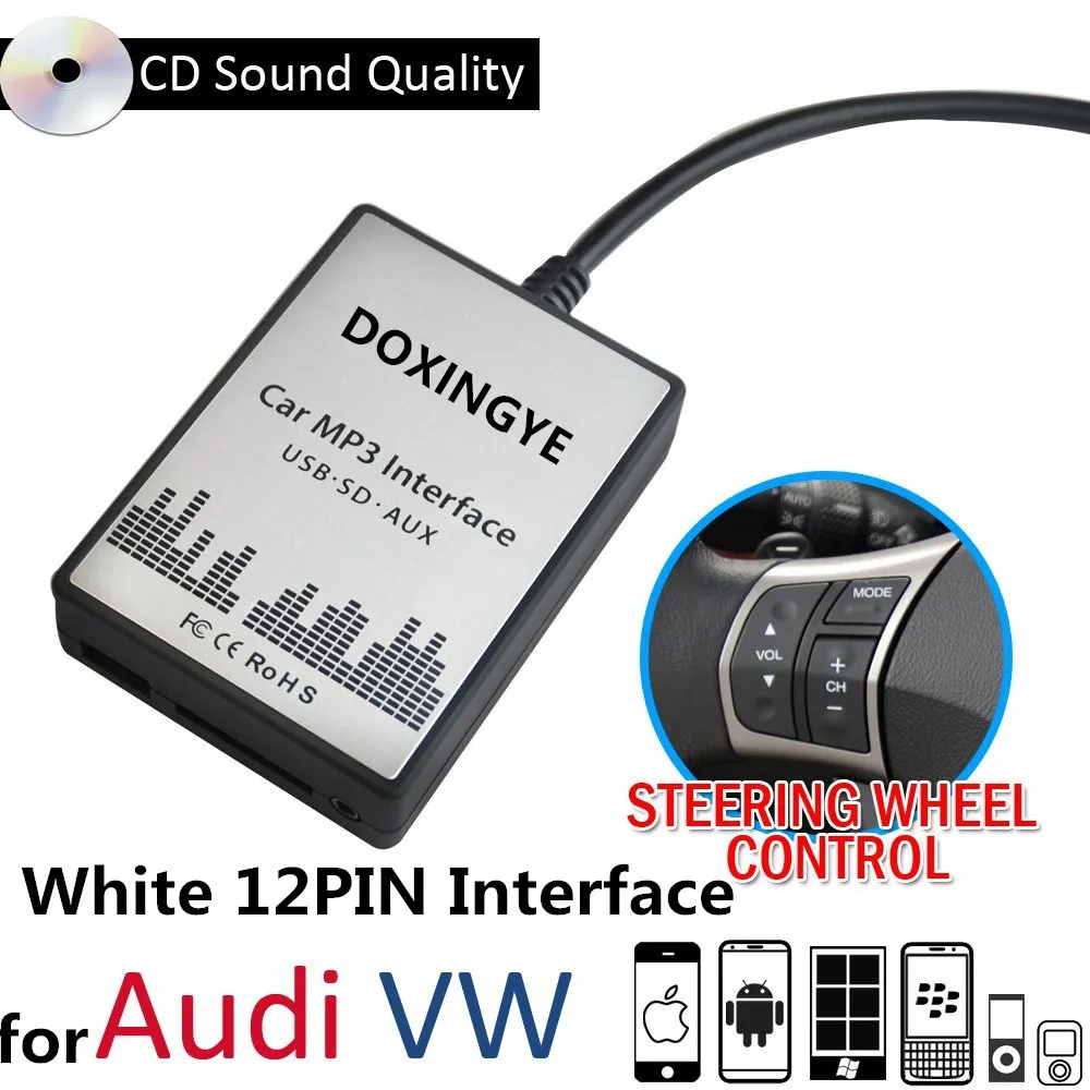 DOXINGYE USB SD AUX Автомобильный MP3 плеер музыкальное радио цифровой адаптер для замены