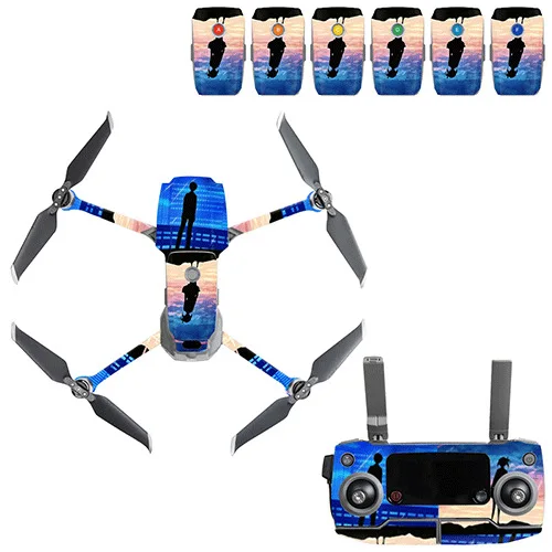 Граффити наклейка Skins Комплект для DJI Mavic 2 Drone Body sticker пустынный камуфляж наклейки аксессуары для кожи Mavic 2 PRO/Zoom