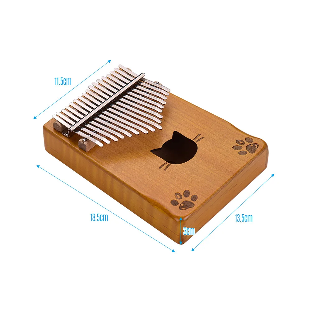 Уолтер. t Портативный 17 клавишным Kalimba игрушечное пианино Mbira клена с сумкой для