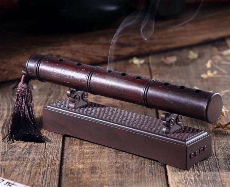 

Bluetooth wood classical flute music machine music box tea ceremony sandalwood stove line incense burner
