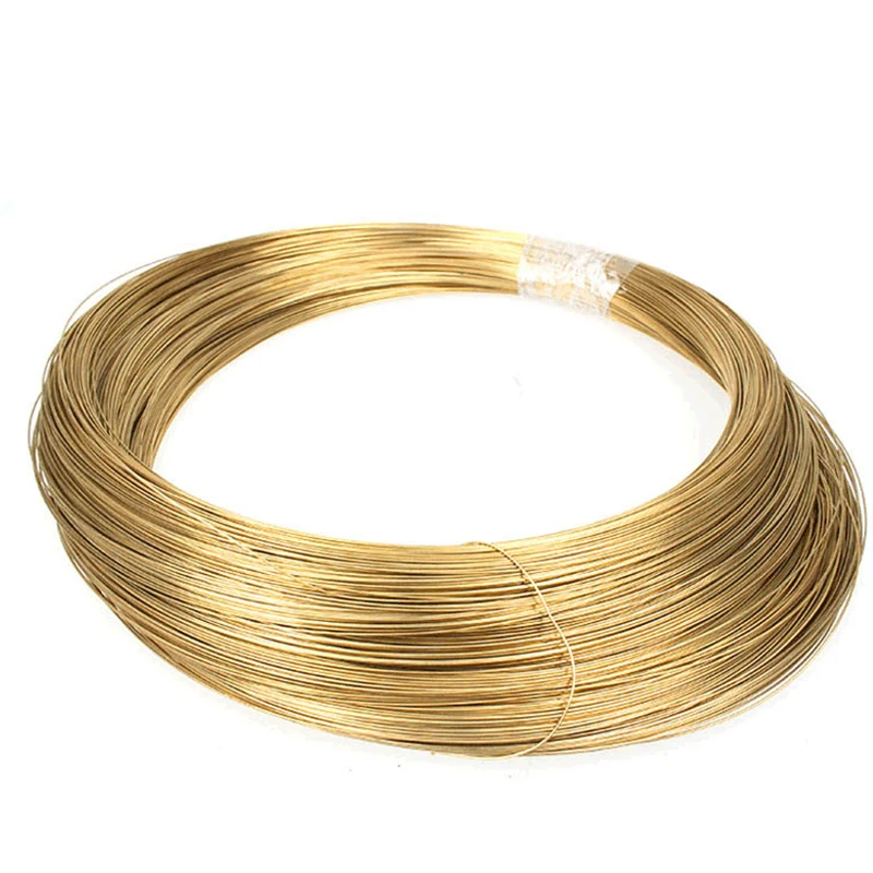 1 Meter Soft H62 Brass Wire Diameter 0.3/0.4/0.5/0.6/0.8/1/1.2/1.5/1.8/2/2.5/3/4/5mm Electrical Cable Metal Mesh DIY Material |
