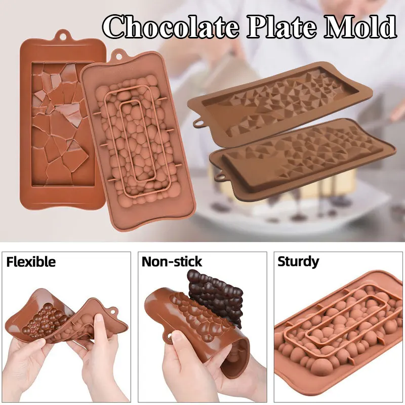

New Silicone Chocolate Mold Chocolate Baking Tools Non-Stick Silicone Cake Mould Jelly Candy 3D DIY Molds Kitchen Accessories