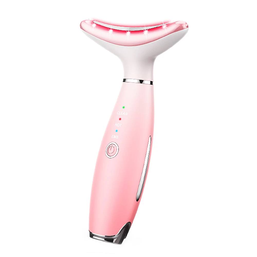 

Neck Face Beauty Device LED Photon Therapy Hot Compression Skin Tighten Reduce Double Chin Anti Wrinkle Remover Skin Care Tools