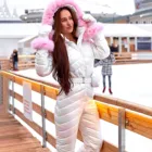 Зимний Женский Комбинезон, Модный повседневный плотный спортивный костюм для сноуборда, лыжного спорта, Женский Комбинезон на молнии