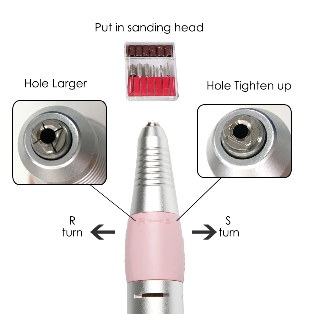 Электрический аппарат для маникюра гель удаления кутикулы 10 шт. фрезерные сверла