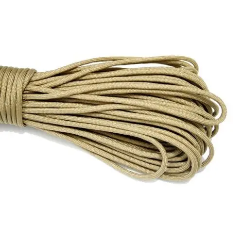 

30FT 350lb Paracord Cord Parachute Lanyard with 7 Core Strand Rope 4mm Dia for Camping Hiking Outdoor Home Knit 9.1M Solid color