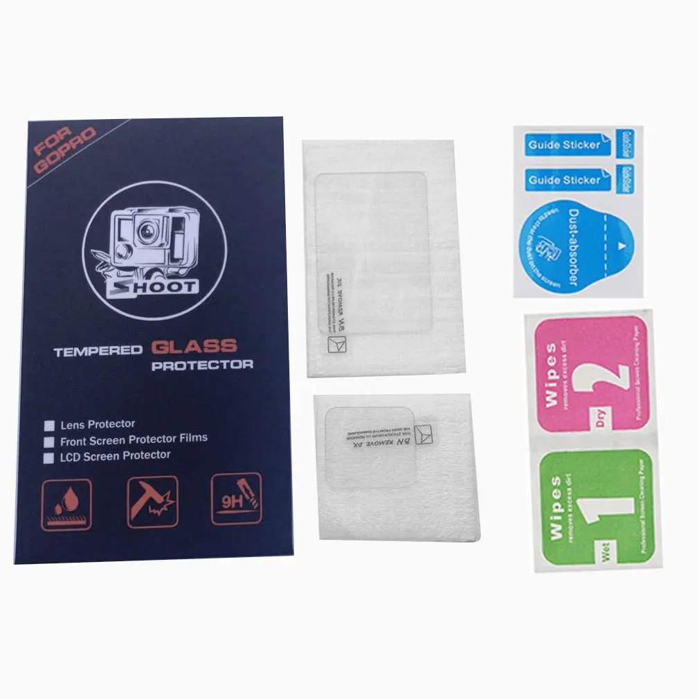Защитная пленка для экрана из закаленного стекла крышка объектива Gopro Hero 7