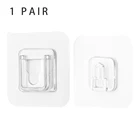 1 пара, настенные крючки на присоске из нержавеющей стали