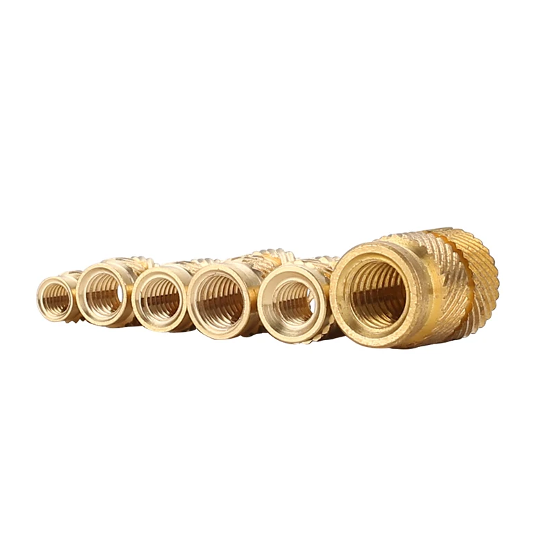 100Pcs M2 SL-type Double Twill Knurled Injection Brass Nut Hot Melt Inset Nuts Heating Molding Copper Thread Inserts - купить по