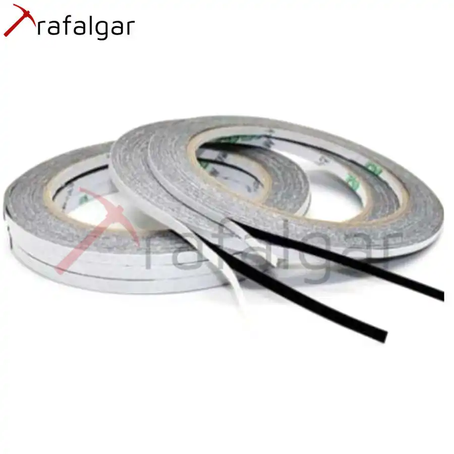 Двусторонняя клейкая лента 50 м Черная для фиксации телефона мобильного