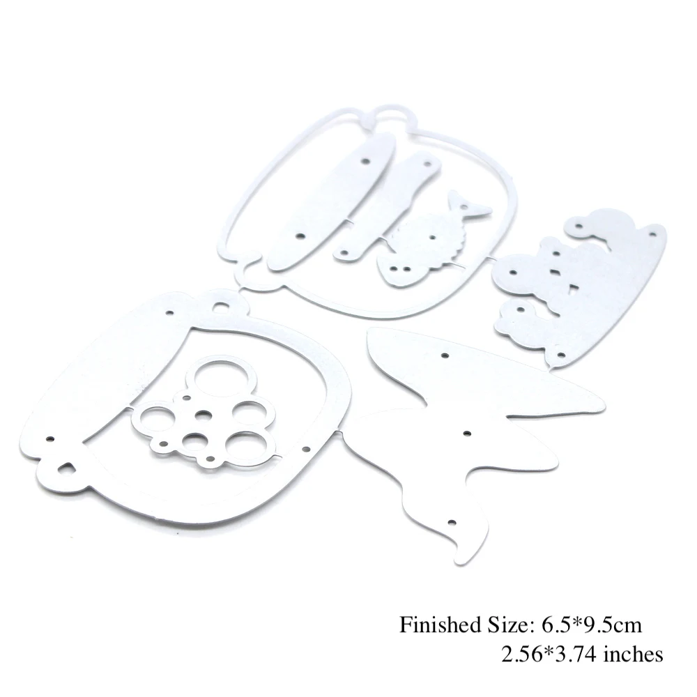 ZLDECOR Хэллоуин котёл шейкер металлические режущие штампы трафареты для сделай сам