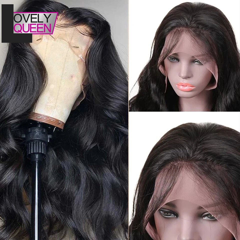 Парики из натуральных волос на кружеве волнистые перуанские прямые волосы