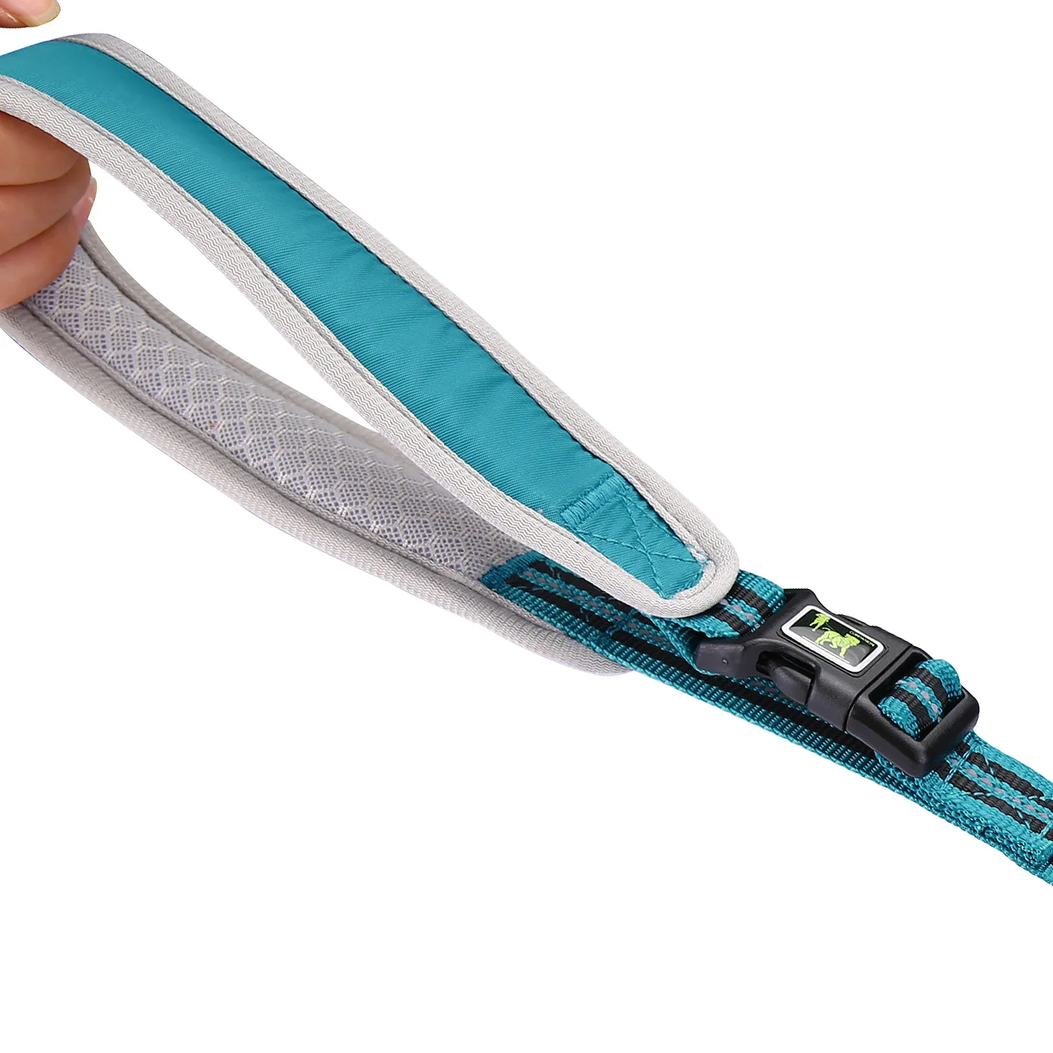 Светоотражающий нейлоновый поводок для собак с сумкой многофункциональный