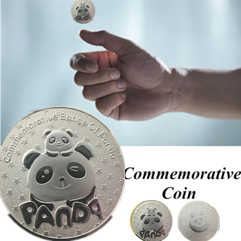 Памятная монета в виде кленового листа 5 типов панда динозавр кошка узор