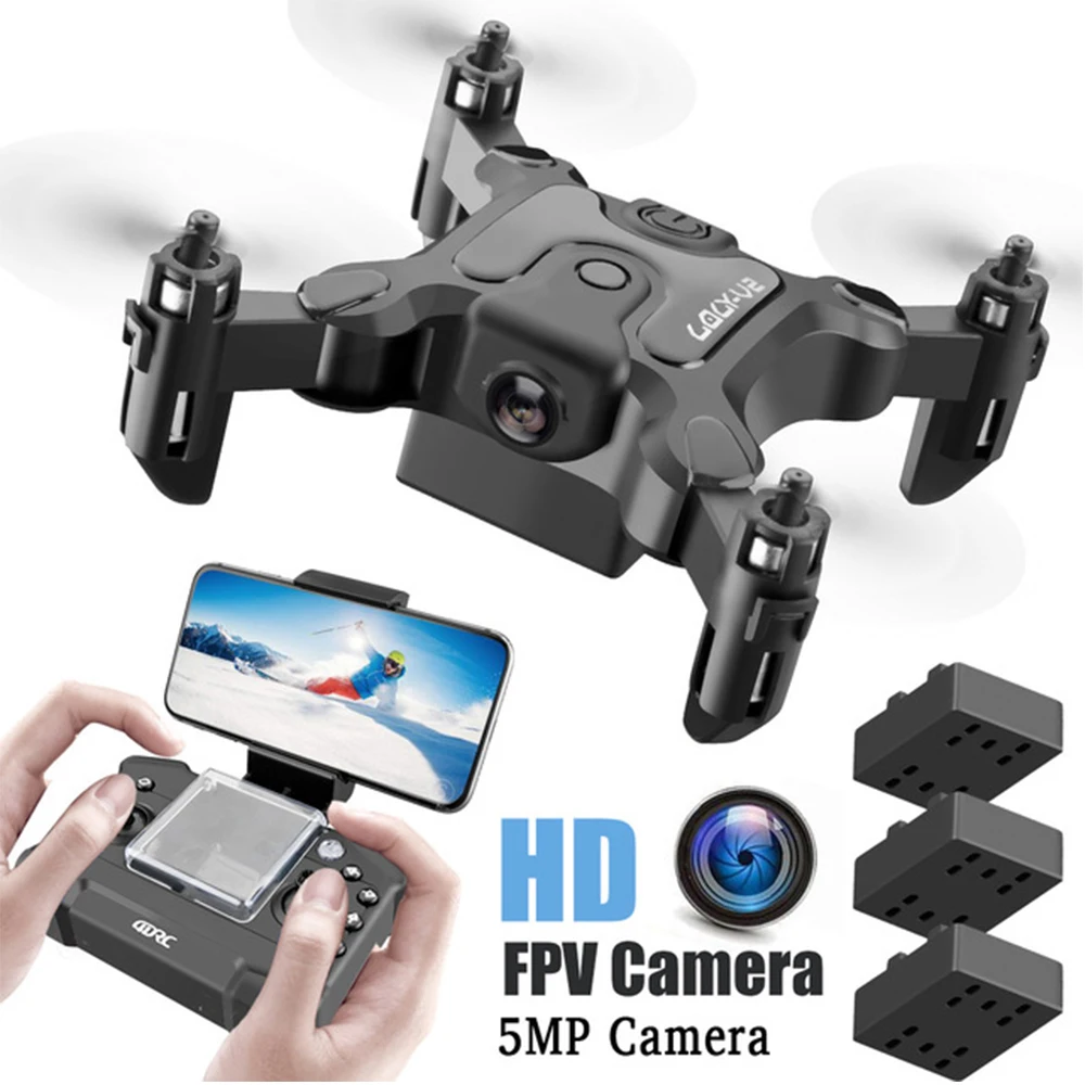 2020 Новый мини Дрон Квадрокоптер с/без камеры HD Hight Hold Mode RTF WiFi складной воздушный