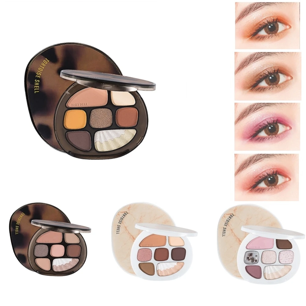 

8 Color Shell Case Eyeshadow Palette Glitter Shimmer Matte Pearlescent Pigment Eyeshadow Metallic Diamond Waterproof Palette
