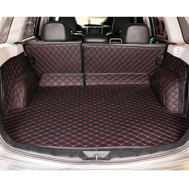 

Leather Car Trunk Mat Cargo Liner for Subaru forester sh 2009 2010 2011 2012 2013 Rug Carpet rear boot interior accessories auto