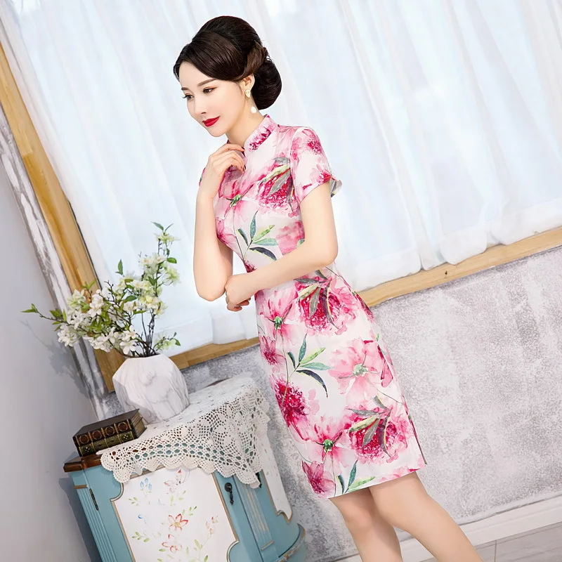 Весна лето 2020 Новое высококачественное модное шелковое платье с круглым