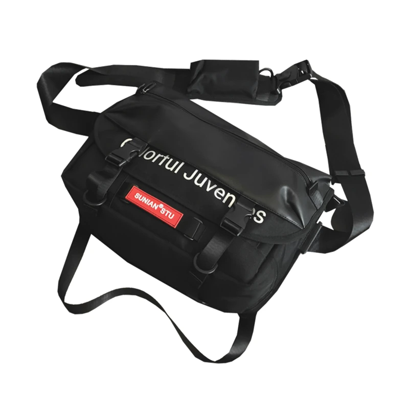 

Original Design Fashion Retro Shoulder Bag Waist Bag Oxford Cloth Hip Hop Female Bag Handbag Chest Bag Width 40cm Height 33cm