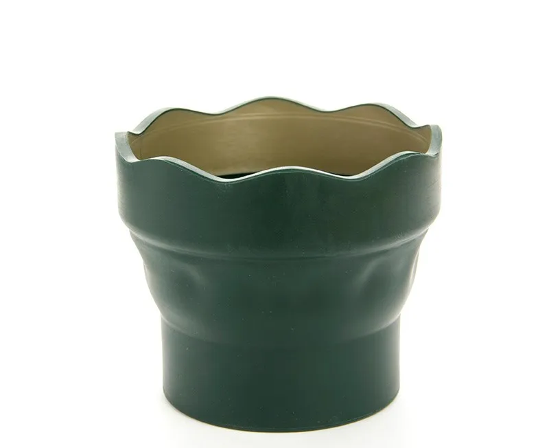 1pc Dark Green Faber Castell Складная ручка для мытья акварельных ручек специальная ручка для мытья в краску складывающаяся ручка ведро для мытья 3 цвета на выбор товары для рукоделия - Цвет: 1pc Dark Green