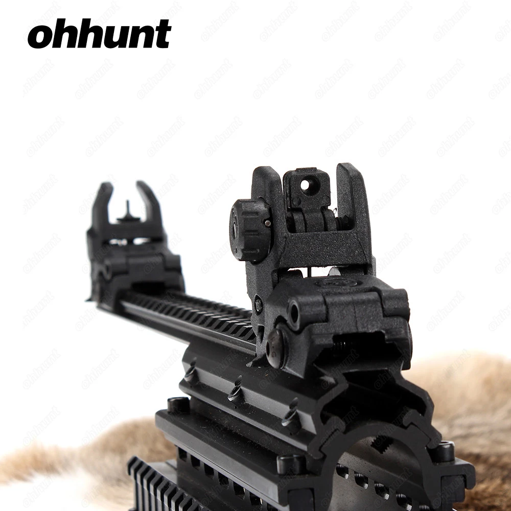 Тактический флип-ап Ohhunt Model 4 AR 15 передний и задний прицел полимерный регулировка