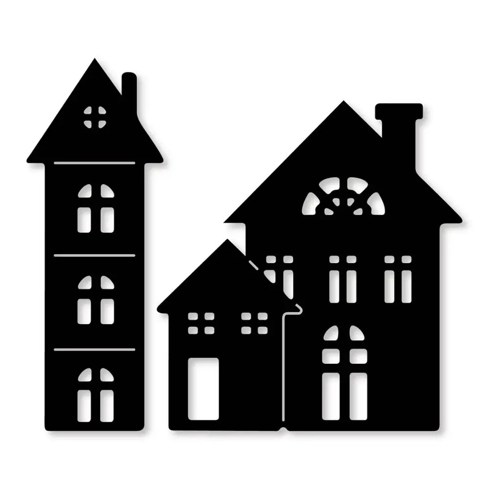 Дома металлические режущие штампы трафареты для DIY скрапбукинга фотоальбома