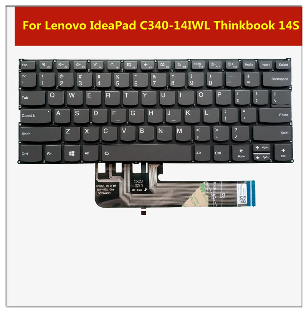 

New original For Lenovo IdeaPad C340-14IWL Thinkbook 14S FLEX14 C740 notebook keyboard