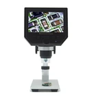 Цифровой электронный микроскоп 600X, 4,3 дюйма, HD LCD, для ремонта телефонов bga, USB стойка с лупой, камера