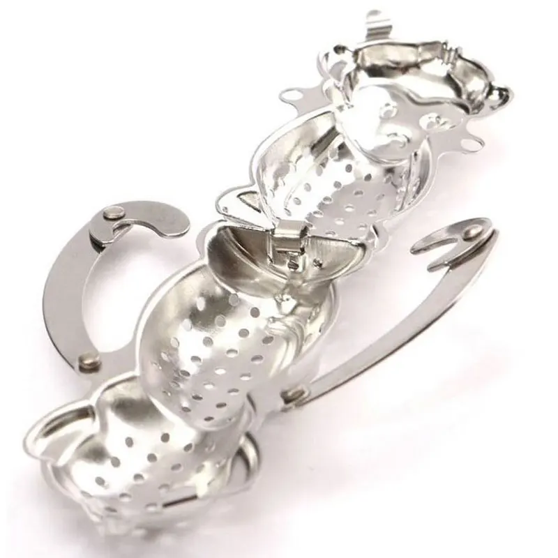 Рассыпчатый травяной фильтр из нержавеющей стали в виде обезьяны|tea tools|tea leaf