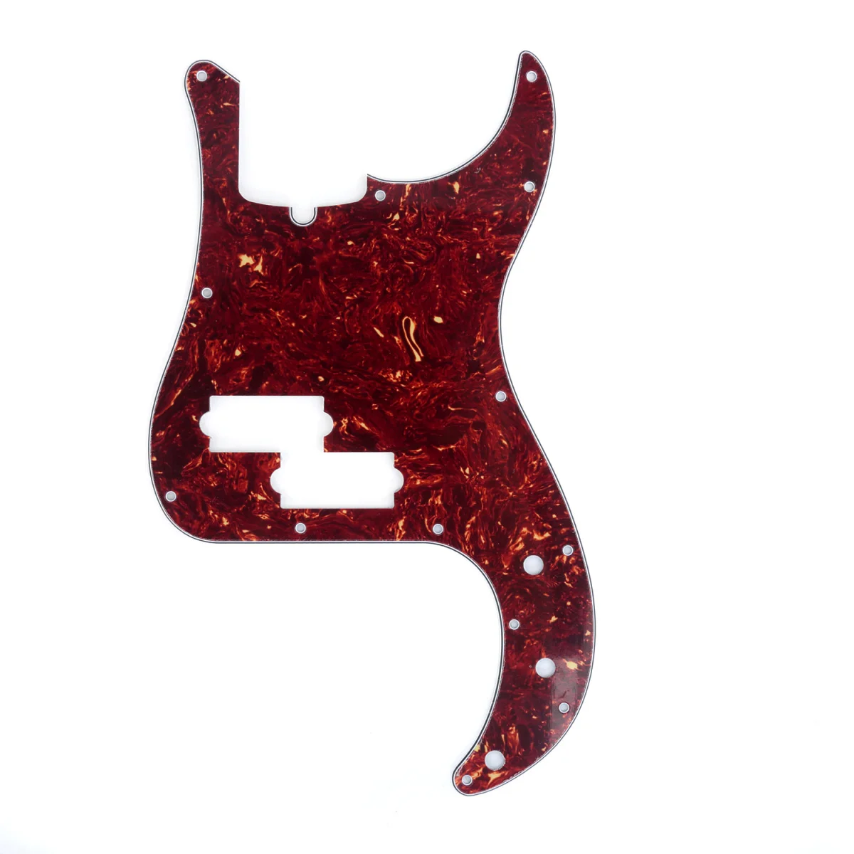 

Musiclily Pro 13-Hole Modern Style P Bass Pickguard for 4 String American Precision Bass, 4Ply Vintage Tortoise