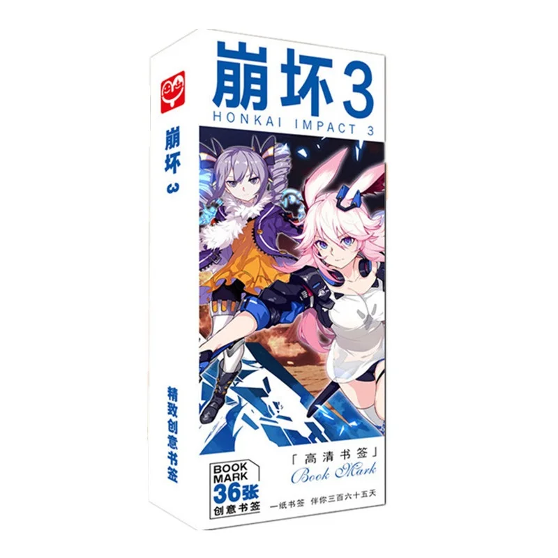 36 шт./компл. игра Honkai Impact 3 Бумага Закладка книга комиксов держатель сообщения
