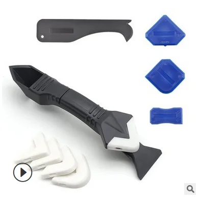 5PCS Glass Glue Angle Scraper Caulking Tool Shovel Binder Multifunctional Rubber Silicone Remover Seam | Дом и сад
