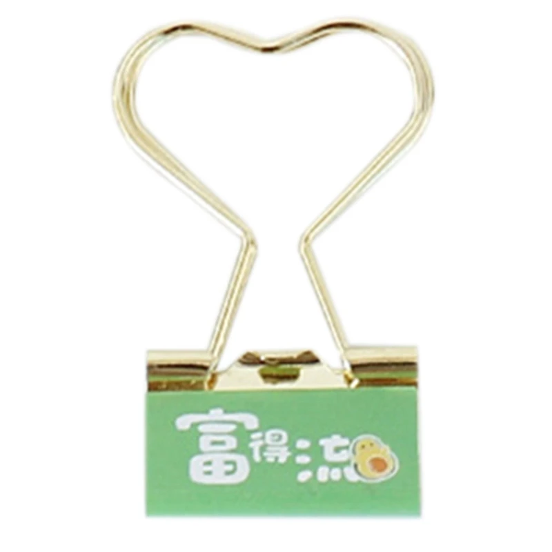 

Creative Stationery Mini Avocado Long Tail Clip 25mm Office Stationery Clip Hair Tail Cute Clip Medium Purse Set