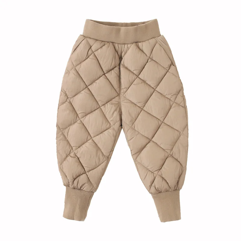 2019 Зимние Детские Пуховые штаны плотная теплая одежда новые стильные длинные для