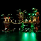 Светодиодный светильник для Lego 10236, деревня эвоков в сборе, квадратный, совместимый с 05047 строительными блоками, уличные игрушки (светильник с аккумуляторной коробкой)