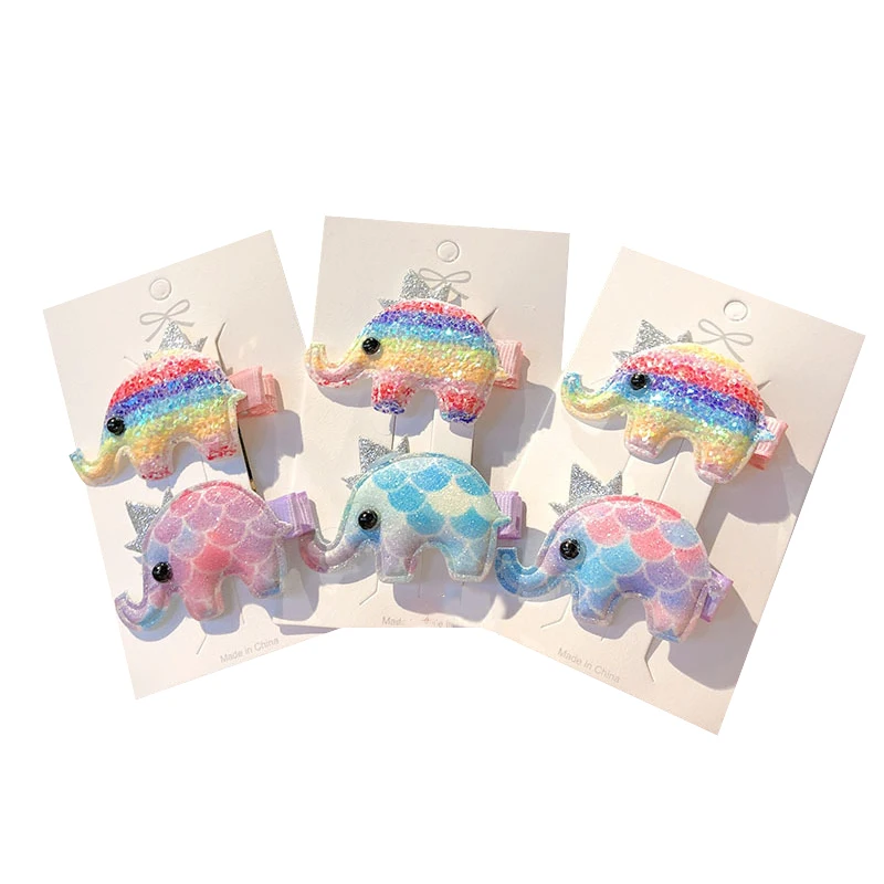 2 шт. заколки для волос девочек кролик слон КИТ | Красота и здоровье