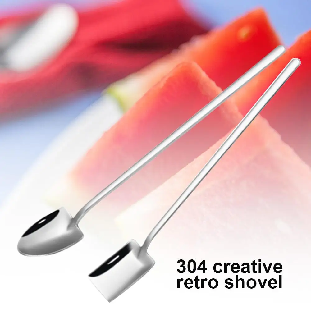 2 шт. ложка из нержавеющей стали для фруктов арбуза мороженого|Ложки| |