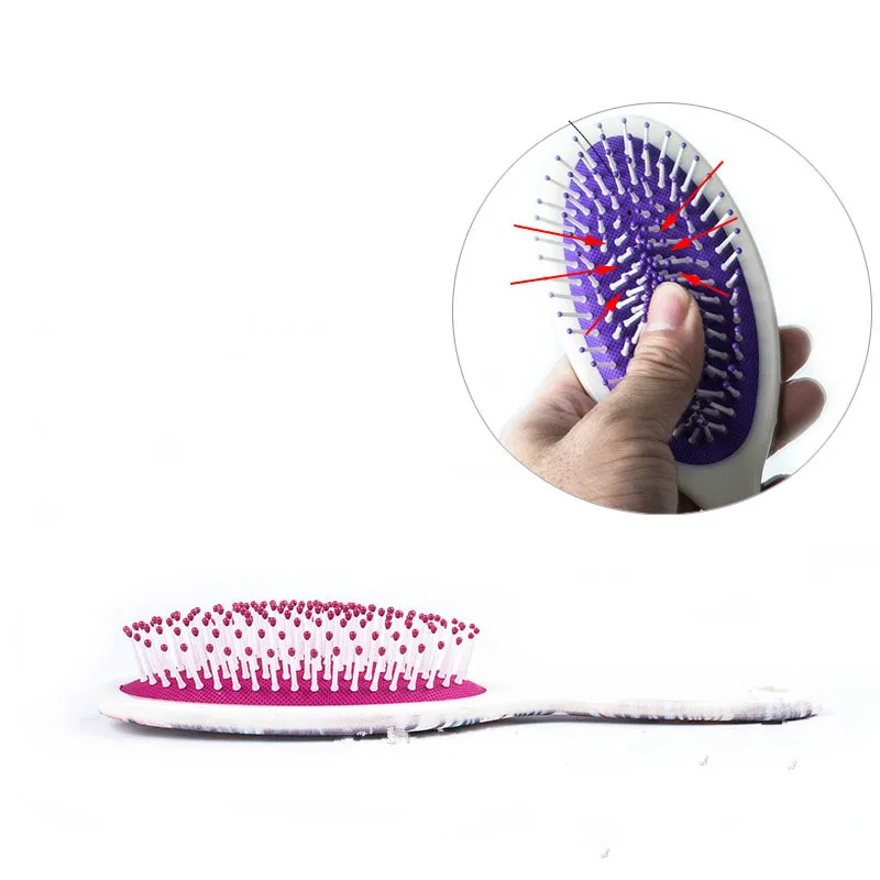 

1PC Massage Brush Hairbrush Comb Scalp Hair Care Healthy Comb Vintage Printing Comb Professional Healthy Hair Brush Women