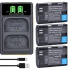 3 аккумулятора 2650 мАч LP E6 LPE6 LP-E6 E6N + двойное зарядное устройство со светодиодной подсветкой для камеры Canon EOS 5DS R 5D Mark II 5D Mark III 6D 7D 70D 80D