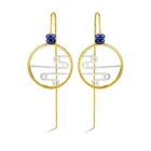 Lotus Fun реальные 925 серебро современный китайский Стиль ручной работы дизайнер ювелирных украшений фимиам серьги для женщин