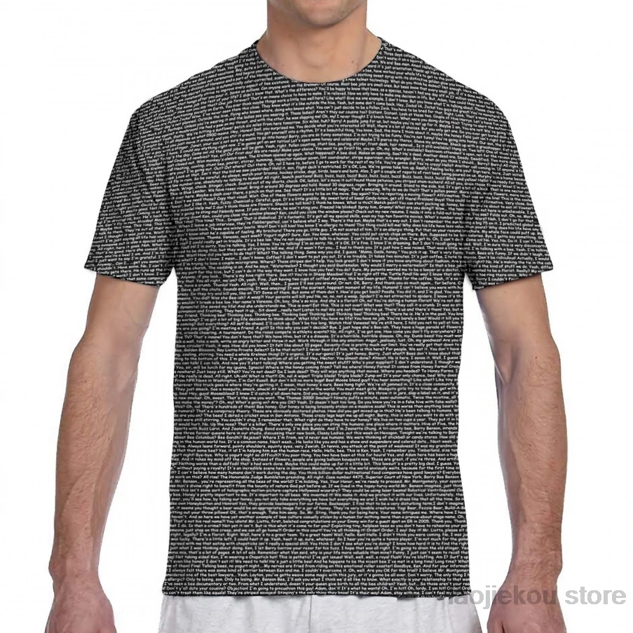 Футболка с принтом пчелы из фильма для мужчин и женщин модный топ коротким