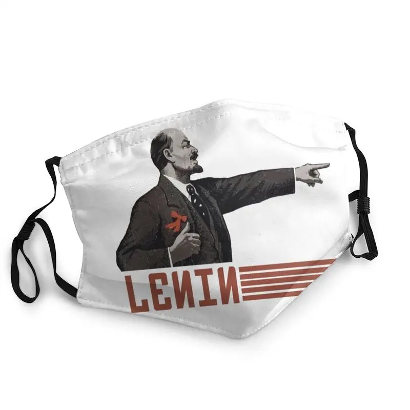 

Ussr Socialist Leader Vladimir Lenin Mask Reusable Adult CCCP Communist Mouth Face Mask Protection Cover Respirator Mouth-Muffle