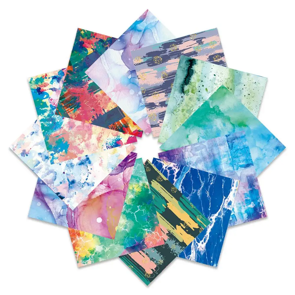 

24 листа, бумага для скрапбукинга, цветные материалы для скрапбукинга, декоративный фон, бумага для творчества, товары для журналов, эстетиче...