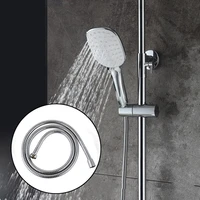 stainless steel flexible shower hose 1 5m long bathroom shower water hose extension plumbing pipe pulling spring tube