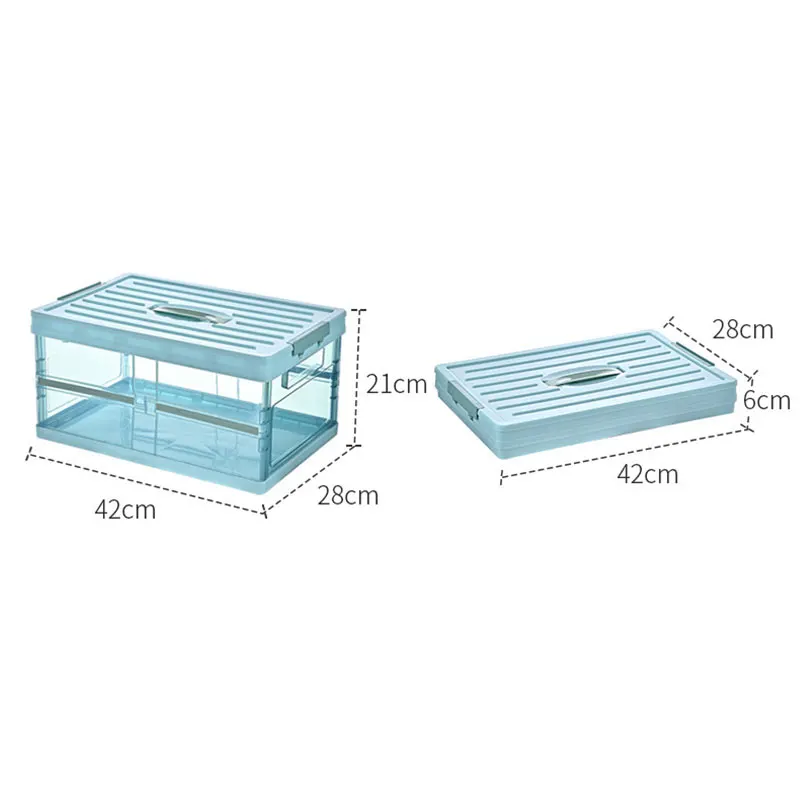 

Upgraded Collapsible Car Trunk Storage Box Foldable Storage Bin with Lid for Home Garden Outdoor Travel and Camp VJ-Drop