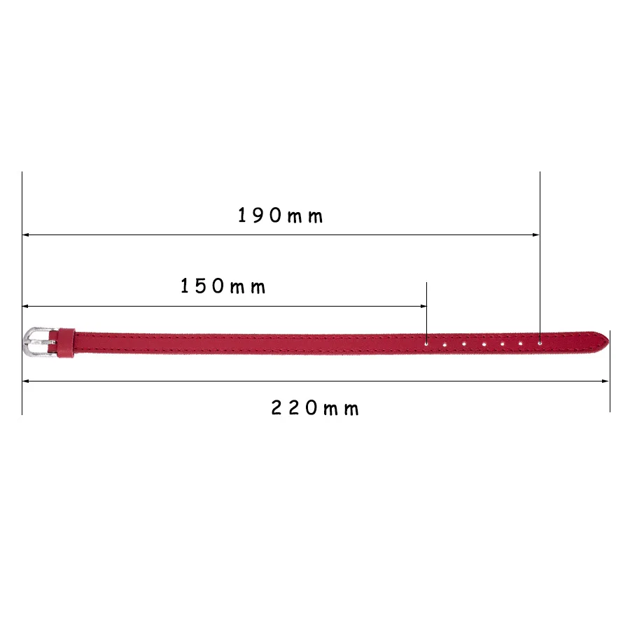 8 мм кожаный браслет браслеты цветов с ремешком и пряжкой ремешок для наручных