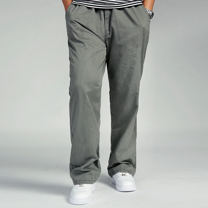 Весенне осенние тонкие большие ярды хлопковые повседневные брюки и свободные 6xl
